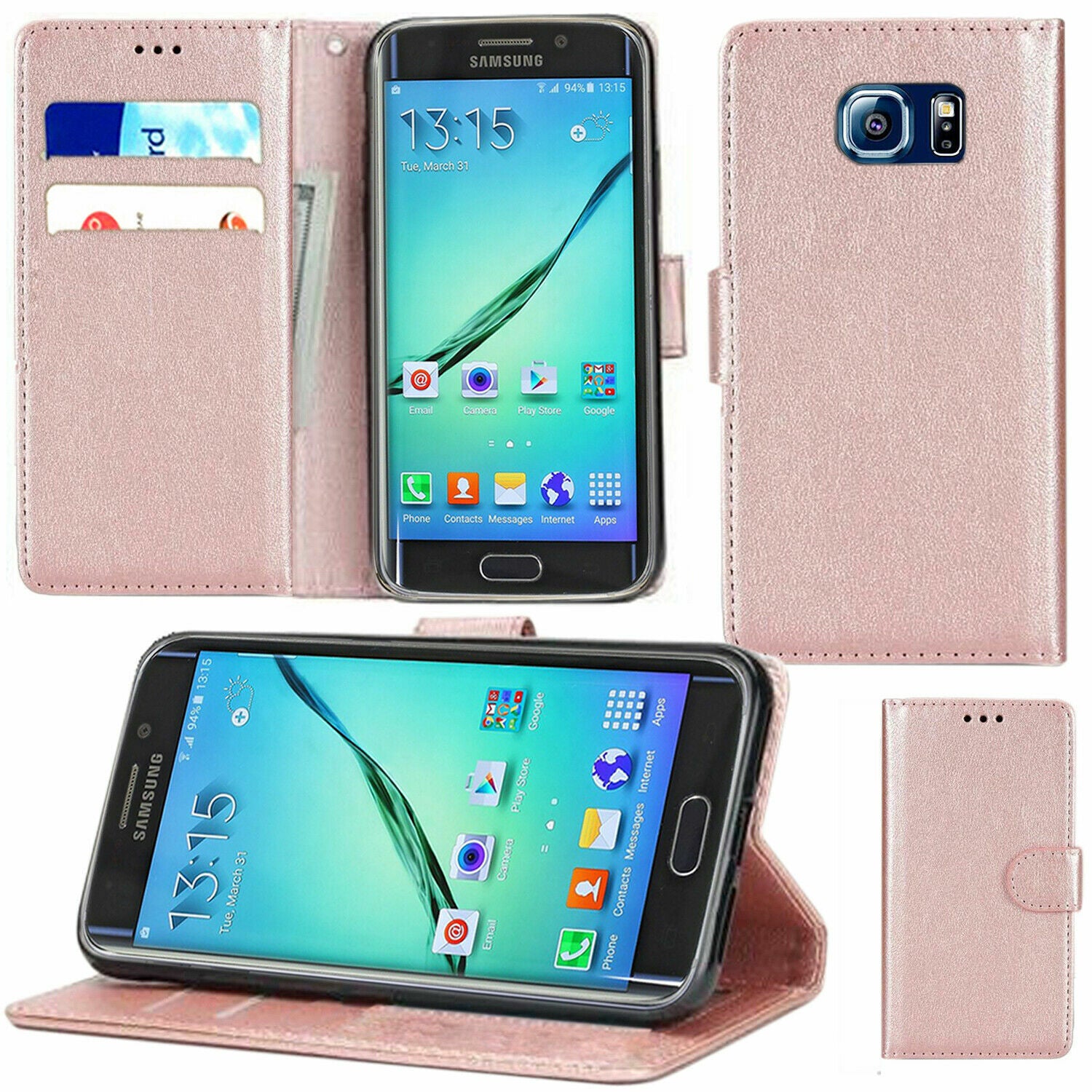 Leather Folio Wallet Case for Samsung Galaxy S7 Leather Folio Wallet Case for Samsung Galaxy S7